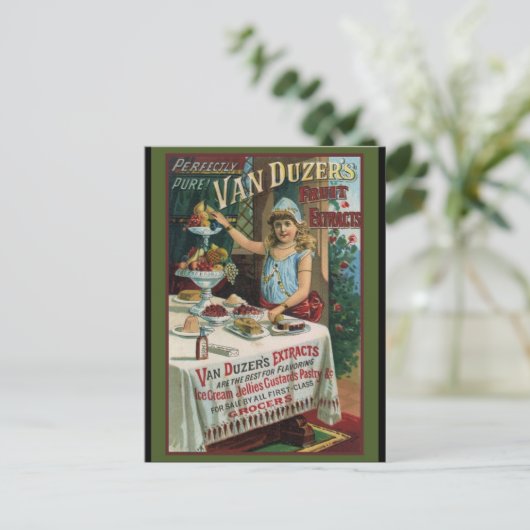 Fruchtextrakt Kochen Backen Postkarte (Stehend Vorderseite)