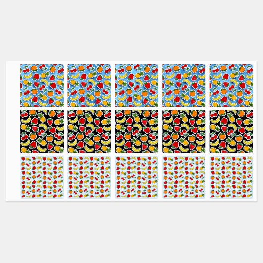 Fruchtfantasy Etiketten (Blatt)