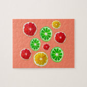 Fruchtfarbene Fruchtmuster Puzzle (Horizontal)
