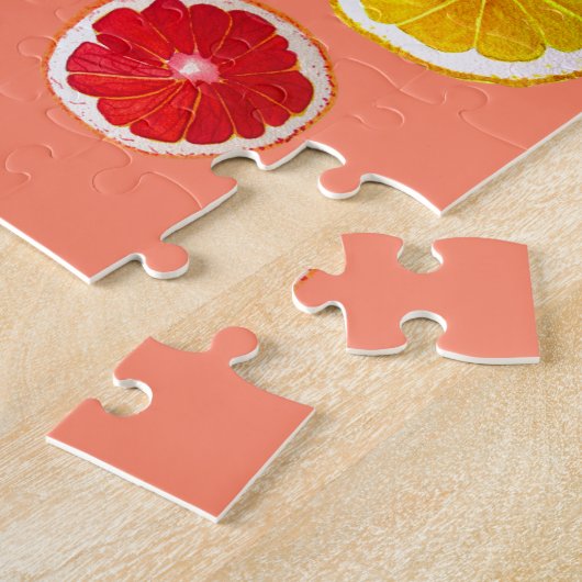 Fruchtfarbene Fruchtmuster Puzzle (Seite)