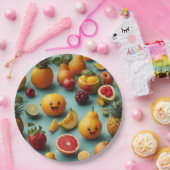 Fruchtfiesta-Teller für abnehmbare Papiere Set Pappteller (Party)