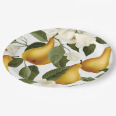 Fruchtfiesta - Thema buntes Obst Pappteller (Schrägansicht)