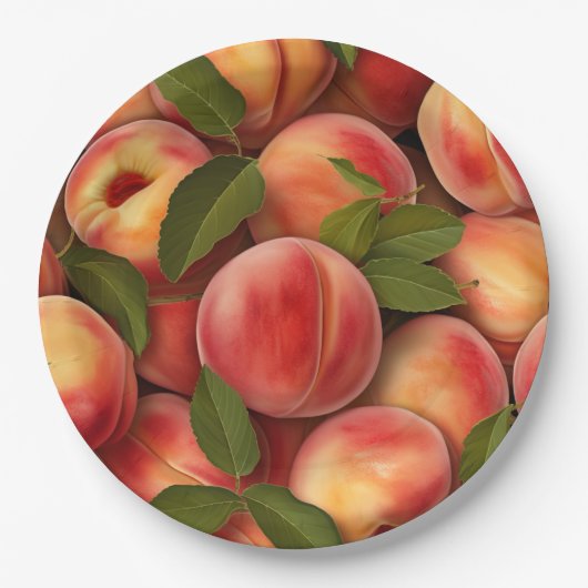 Fruchtfiesta - Thema buntes Obst Pappteller (Vorderseite)