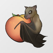 Fruchtfledermaus Fensteraufkleber (Blatt)