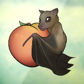Fruchtfledermaus Fensteraufkleber (Blatt 3)