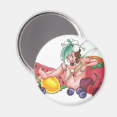 Fruchtfliege Magnet (Vorderseite/Rückseite)
