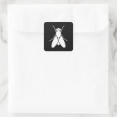 Fruchtfliege Quadratischer Aufkleber (Tasche)