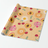 Fruchtflorkirsche Granatpfirsichblüte Geschenkpapier (Ungerollt)