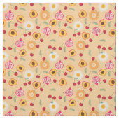 Fruchtflorkirsche Granatpfirsichblüte Stoff (Muster)