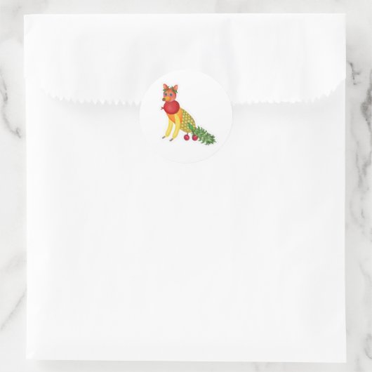 Fruchtfuchs! Aufkleber (Tasche)