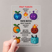 Fruchtfusion Geburtstagsparty Einladung | Bunt (Insitu (Handheld))