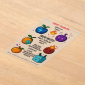 Fruchtfusion Geburtstagsparty Einladung | Bunt (Ablage )