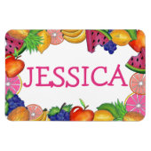 Fruchtfuss Trauben Lemon Limon Watermelon Apple Magnet (Horizontal)