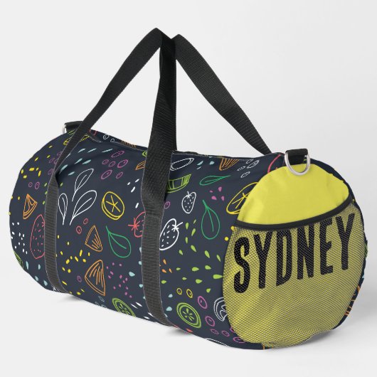 Fruchtgelber Individuelle Name Duffle Bag (Rechte Ecke)