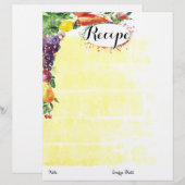 Fruchtgemische Kochrezeptorte (Vorne/Hinten)