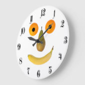Fruchtgesicht Große Wanduhr (Winkel)