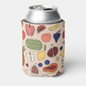 Fruchthandgezeichnete Vintage Illustration. Dosenkühler (Kanne Rückseite)