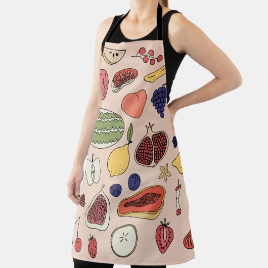 Fruchthandgezeichnete Vintage Illustration. Schürze (InSitu)