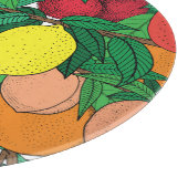 Fruchthandgezeichnetes Muster Schneidebrett (Ecke)