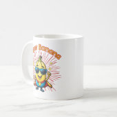 Fruchthero: Super Banana Adventure kawaii Kaffeetasse (Vorderseite Links)
