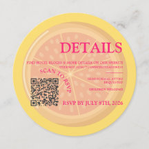 Fruchtig, farbenfrohe Zitrusfrüchte Hochzeit Detai