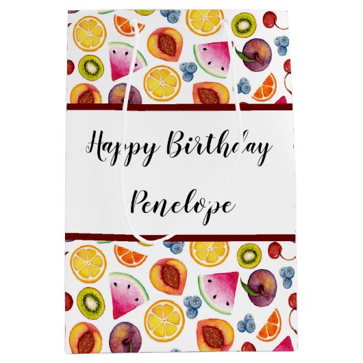 Fruchtig Mittlere Geschenktüte (Vorderseite)