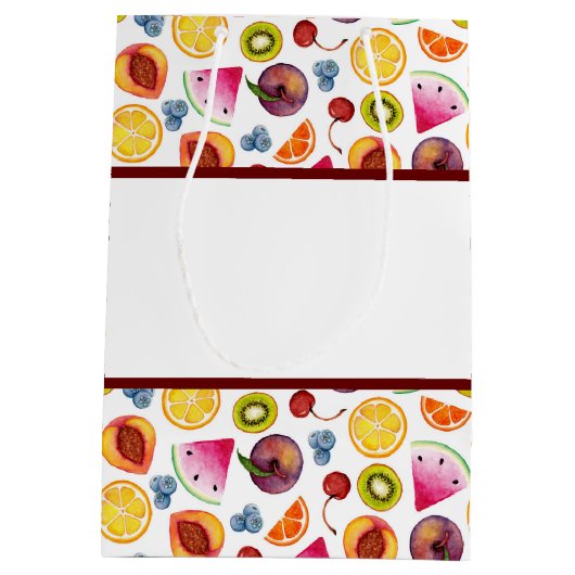 Fruchtig Mittlere Geschenktüte (Rückseite)