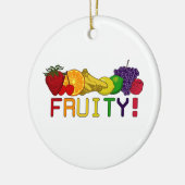 Fruchtig Obst! Keramikornament (Links)