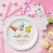 Fruchtige Cocktailgetränke zum Geburtstag Pappteller (Party)