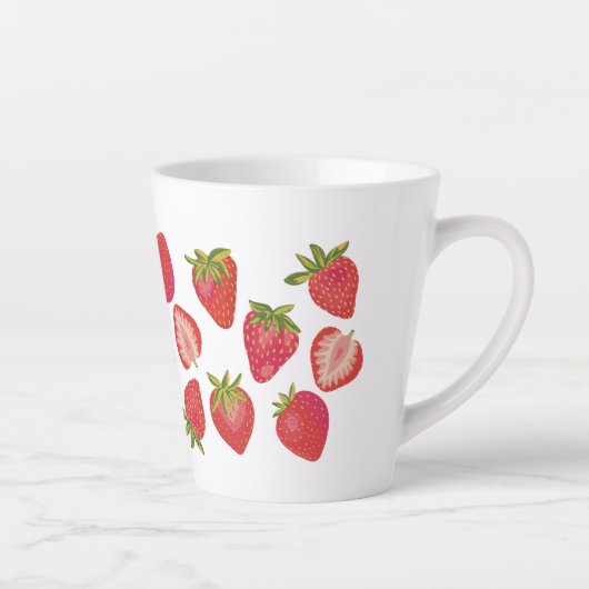 Fruchtige Erdbeere Milchtasse (Rechts)