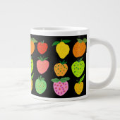 Fruchtige Fruchtmuster riesige Tasse (Rechts)