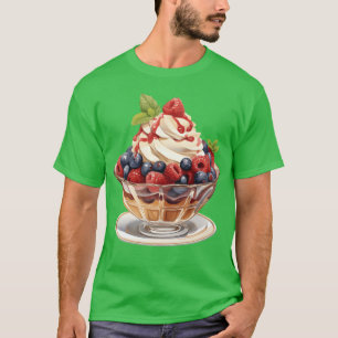 Fruchtige Himbeeren und Blaubeeren Parfait Sundae T-Shirt