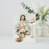 Fruchtige Pin Up Postkarte (Stehend Vorderseite)