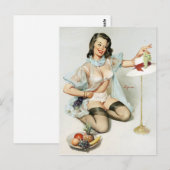 Fruchtige Pin Up Postkarte (Vorne/Hinten)
