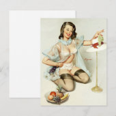 Fruchtige Pin Up Postkarte (Vorne/Hinten)