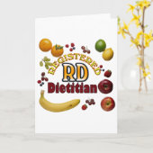 FRUCHTIGE RD - REGISTRIERTER DIÄTETIKER KARTE (Gelbe Blume)