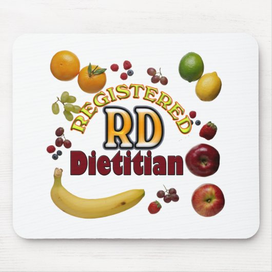 FRUCHTIGE RD - REGISTRIERTER DIÄTETIKER MOUSEPAD (Vorne)