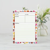 Fruchtige Rezept-Karten Einladung (Stehend Vorderseite)