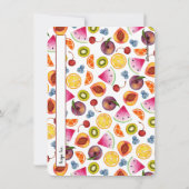 Fruchtige Rezept-Karten Einladung (Rückseite)