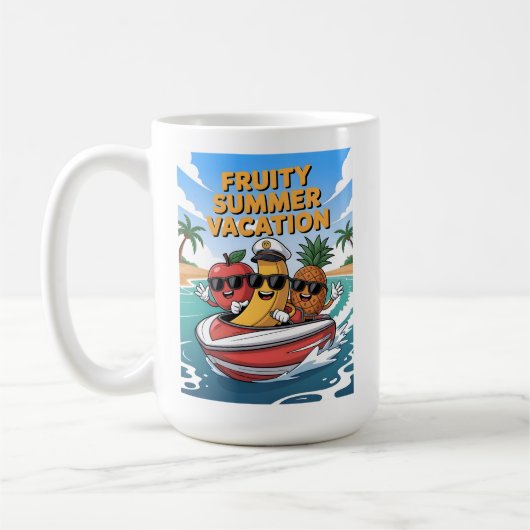 Fruchtige Sommerferien Kaffeetasse (Links)