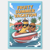 Fruchtige Sommerferien Magnet (Vorderseite)