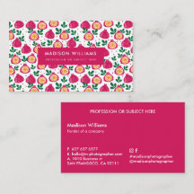 Fruchtige stilvolle Trendy Modern Business Card