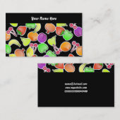 Fruchtige Tapete, Ihr Name hier Visitenkarte (Vorne/Hinten)