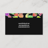 Fruchtige Tapete, Ihr Name hier Visitenkarte (Rückseite)