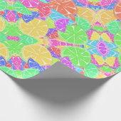 Fruchtige Tutti farbige Fruchtscheiben Geschenkpapier (Ecke)