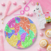 Fruchtige Tutti farbige Fruchtscheiben Pappteller (Party)