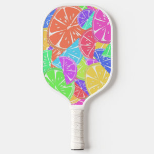 Fruchtige Tutti farbige Fruchtscheiben Pickleball Schläger