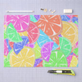 Fruchtige Tutti farbige Fruchtscheiben Seidenpapier (Handwerk)