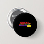 Fruchtige Zitrone Hawaii Sommerferien Strand Ozean Button (Vorne & Hinten)