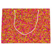 Fruchtiger Glitzer Dots-GIFT BAG L Große Geschenktüte (Vorderseite)